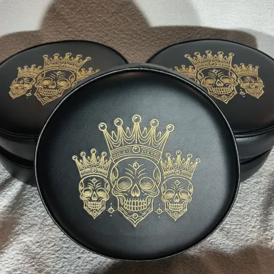Embroidered Stool Tops Made In Any Custome Design