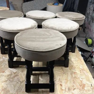 Muted Suede Stool Tops